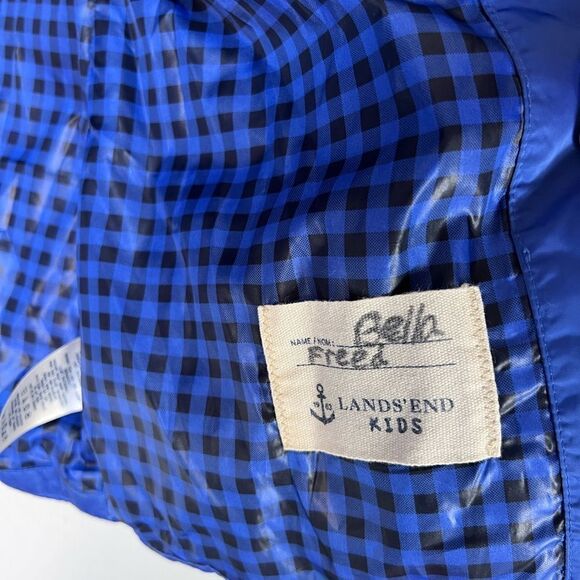 Lands End Down Puffer Coat Kids Size L - Picture 3 of 7